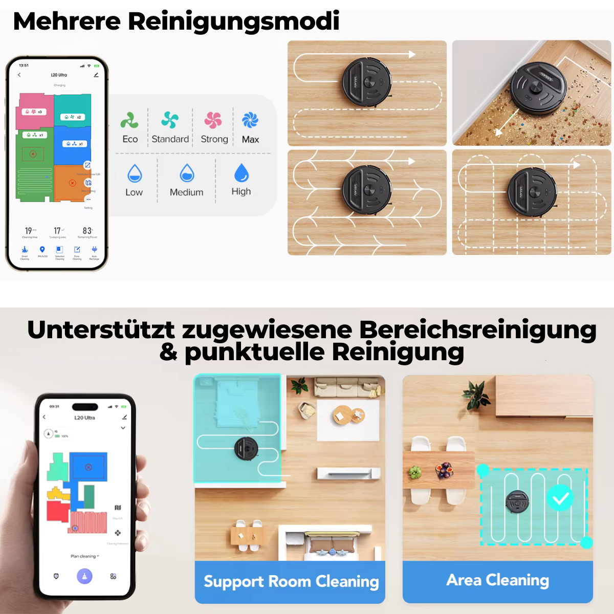 Saugroboter 3-in-1 Reinigung